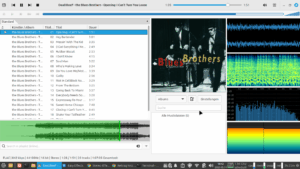Das Bild zeigt meine konfigurierten DeadBeef Audio-Player mit selbst kompilierten Plugins.