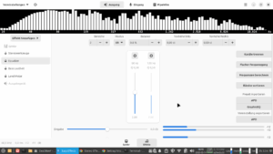 Diese Bild zeigt eine 2-Band Equalizer, der mir einen Mono-Bass erzeugt der den Gesamteindruck des Klangbildes nicht verfälschen soll.